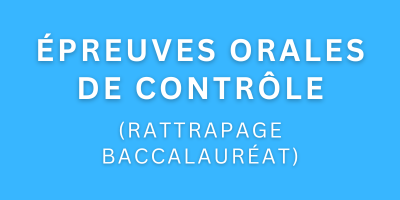 Rattrapage baccalauréat