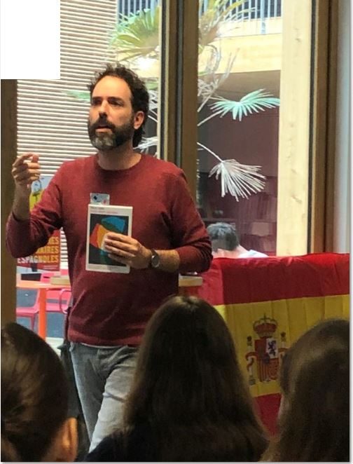 Rencontre au CDI du lycée cet après-midi avec les 1ere Bachibac et les 1ere LLCE espagnol